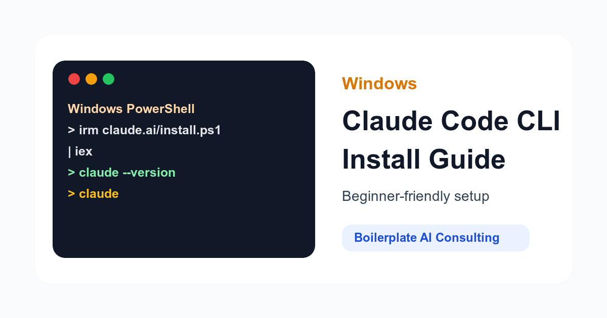 Windows에 Claude Code CLI 설치하기